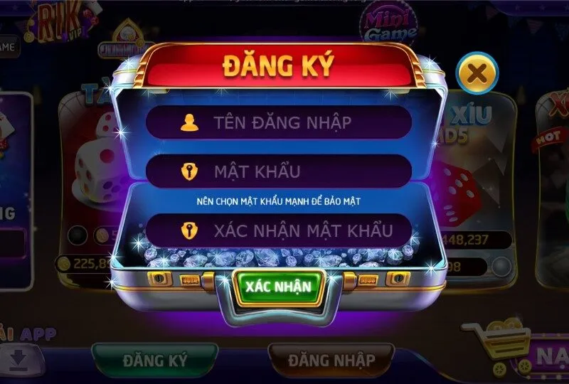 đăng ký Rikvip