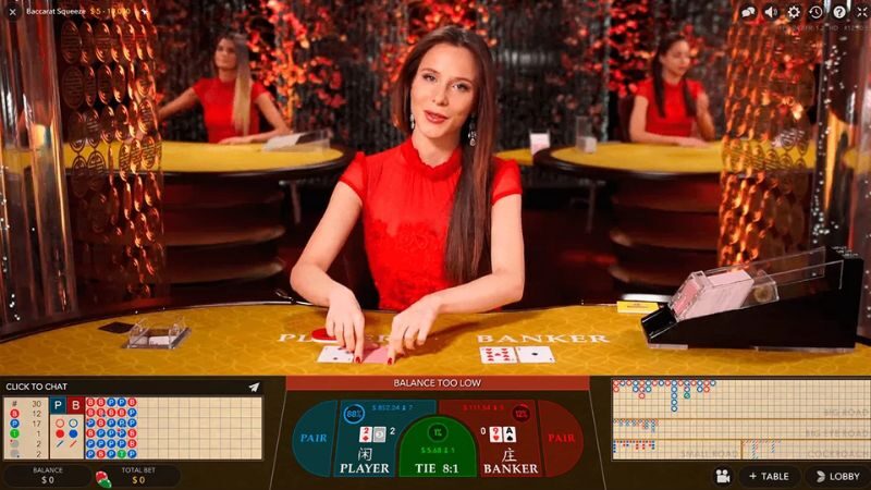 Giao diện trò chơi live trực tiếp với dealer
